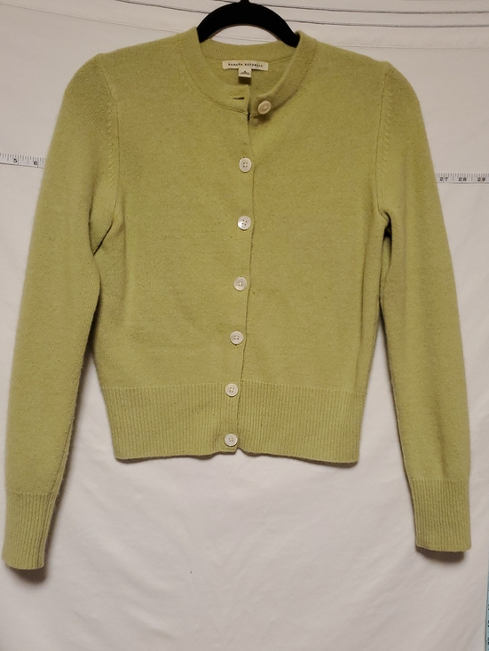 Banana Republic Sweaters - Banana Republic Womens Cashmere Angora Green Buttoned Cardigan Small
